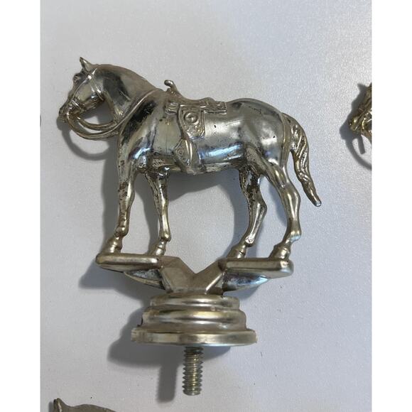 Vintage 70s Plastic Horse Show Trophy Topper Equestrian 3" Award Tops LOT 11 Pc - Picture 3 of 10